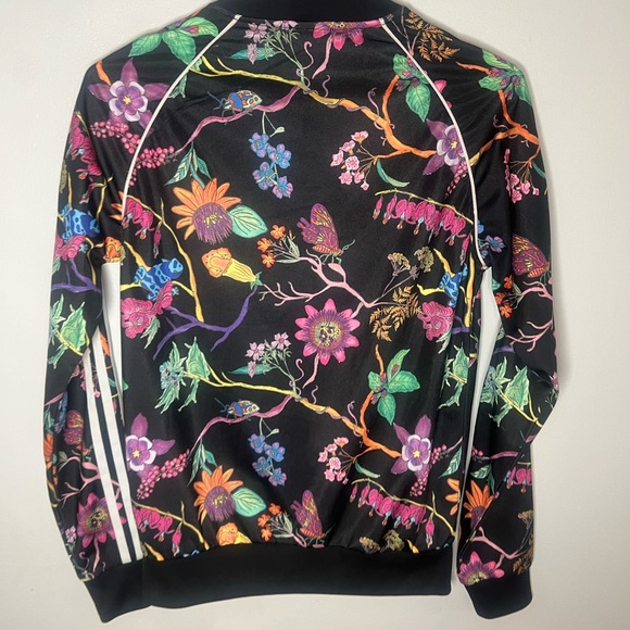 ADIDAS Track Jacket “ Poisonous Garden"
Black Floral Print Size- XS - Picture 8 of 8